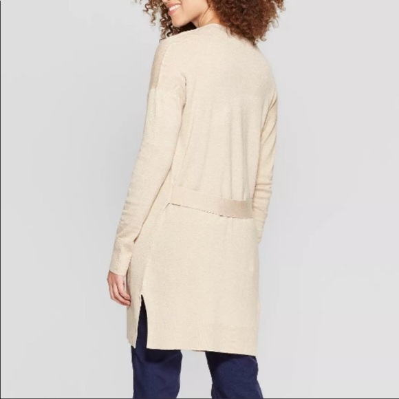 NWT A New Day Oatmeal Back Belt Long Ope - Picture 2 of 6